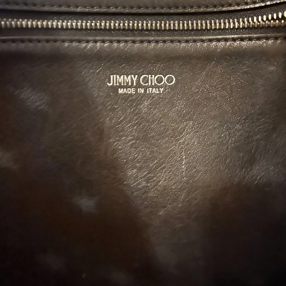 ** JIMMY CHOO Pimlico Star Punching Shoulder Open Tote Bag ** - Picture 11 of 16